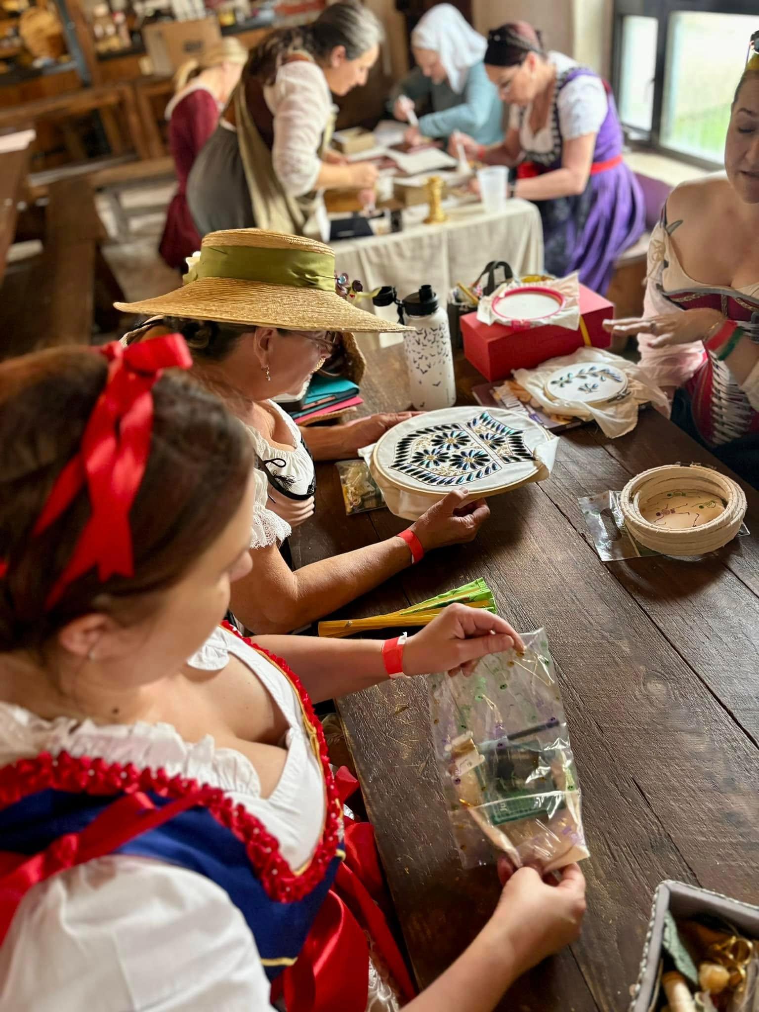 6 - Embroidery workshop at Newman's Castle
