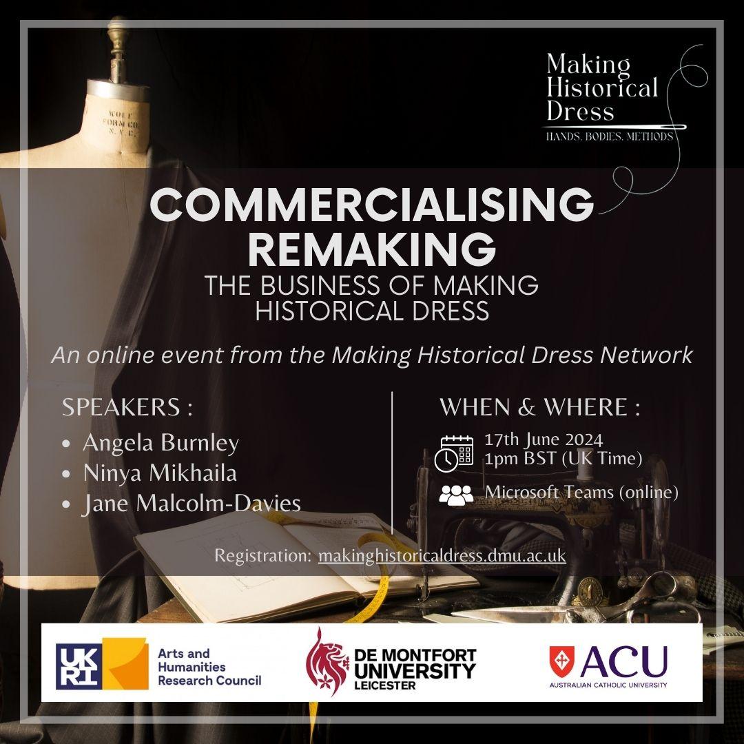 May G1 - MHD_Commercialising Remaking_Online Event_poster