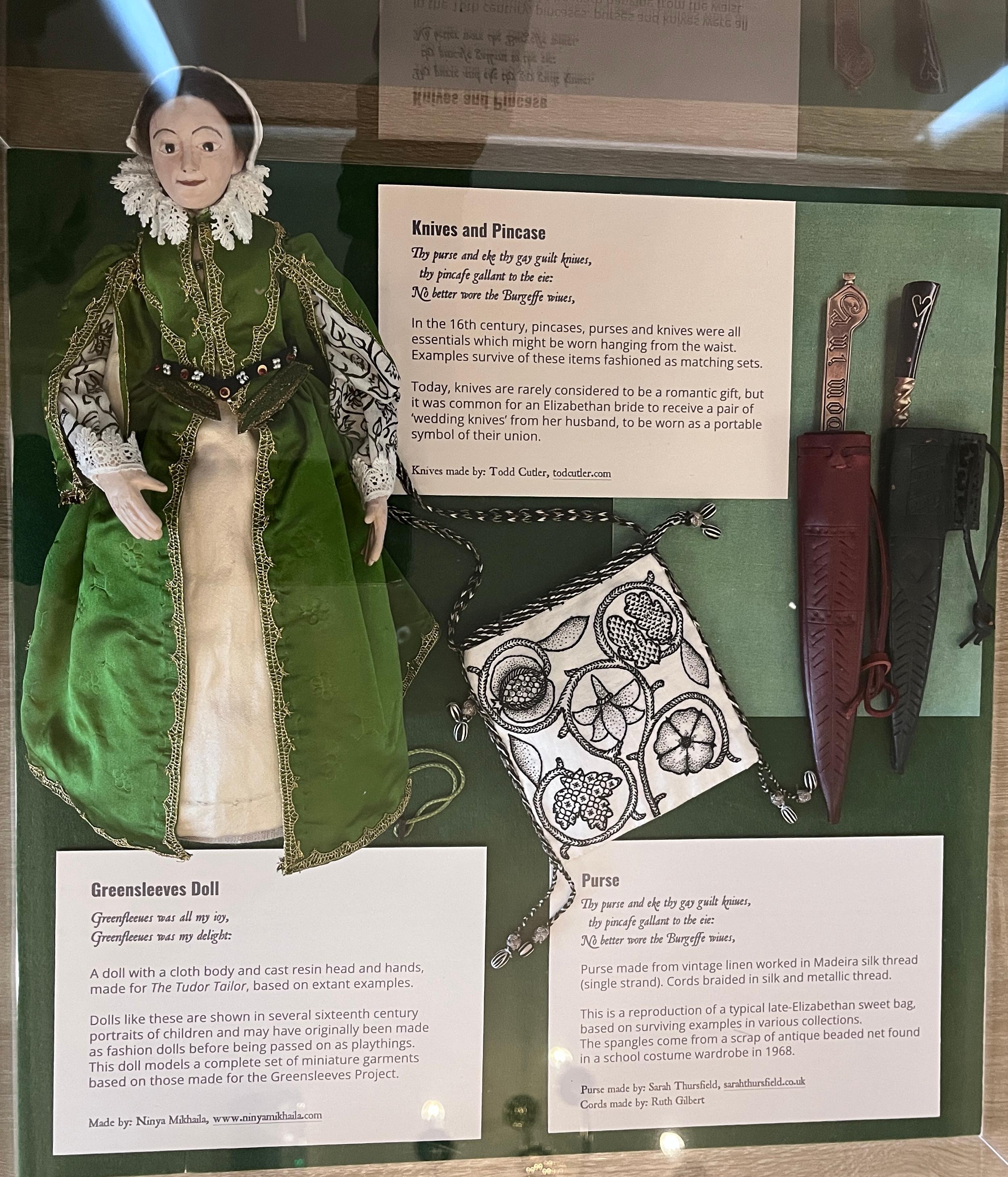 7 - Doll purse knives on display