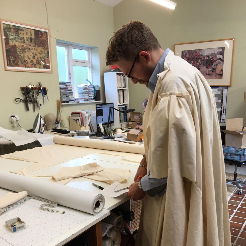 Ike Cech was among the early sewing pattern testers during his internship at The Tudor Tailor