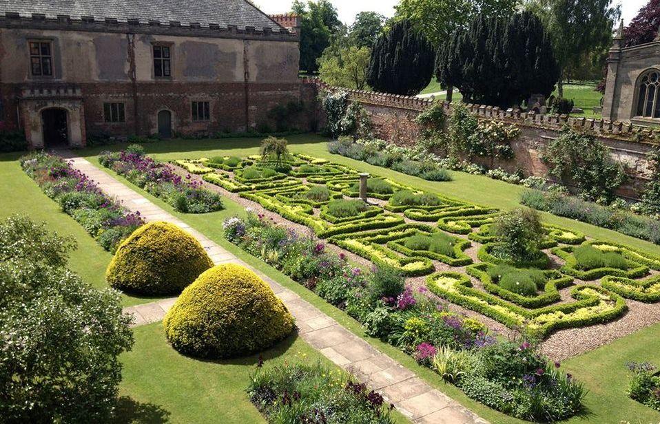 The courtyard garden at Holmepierrepont Hall –  home to Bess of Hardwick’'s eldest daughter, Frances, from 1562